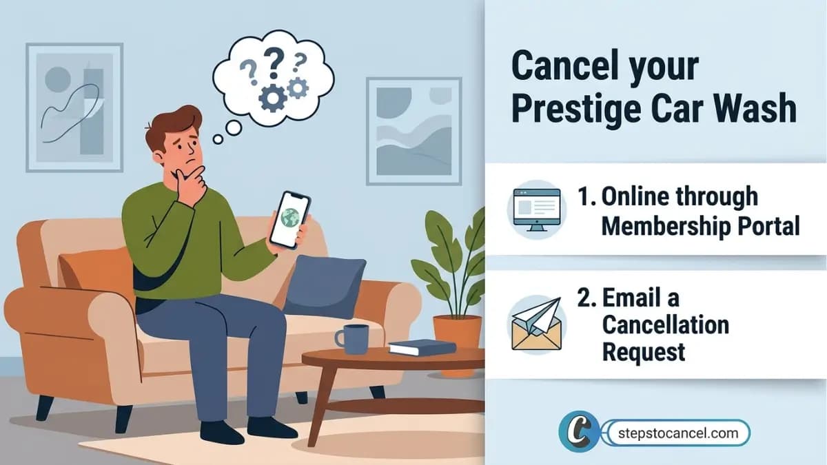 methods to cancel prestige car wash membership